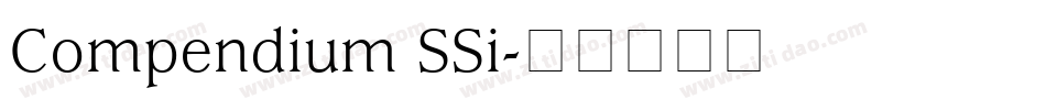 Compendium SSi字体转换